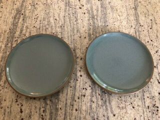 2 Heath Ceramics Salad Plates Turquoise Or Seastone/seafoam