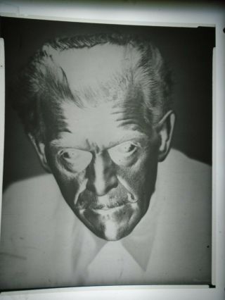 Boris Karloff 1 Horror Master Classic Portrait Negative Only B&w Movie Photo
