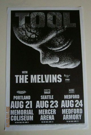 Tool W/ The Melvins 1998 Show Flyer Concert Poster Sp