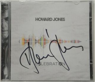 Howard Jones Hand Signed Autographed Cd Cover Celebration W/ Greek Theatre