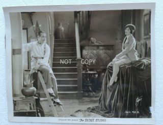 C.  1927 Photo.  Olive Borden With John Holland In The Secret Studio
