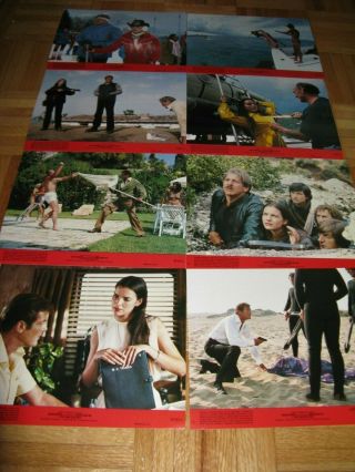 " For Your Eyes Only " Complete Set Of 8 Lobby Cards 1981 James Bond 007