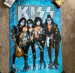 Kiss Autographed Poster 40”x60” - Extremely Low Starting Price