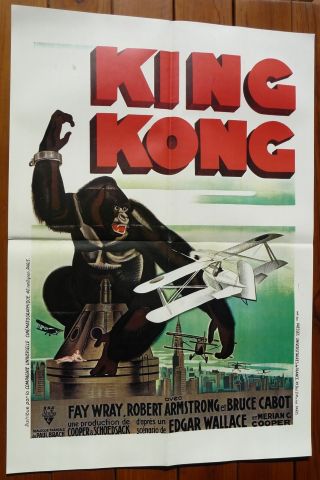 King Kong Fay Wrey Robert Armstrong French Movie Poster R