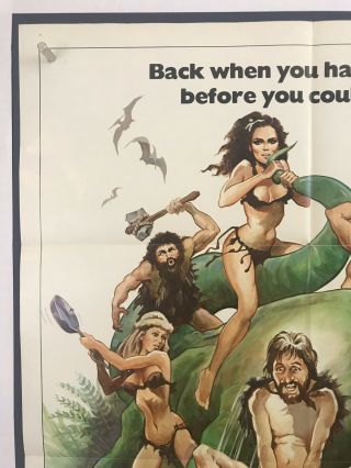 CAVEMAN Movie Poster (Fine) One Sheet 1981 Ringo Starr Dennis Quad 3529 2