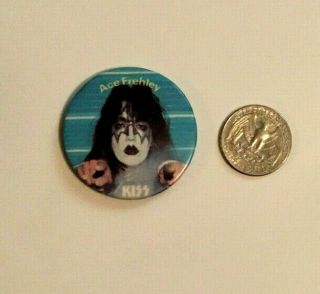 Kiss - Unmaked Ace Frehley Button Aucoin 1980 Ex Rare