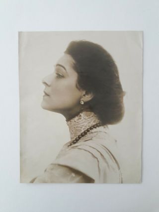 Alla Nazimova 1910 Photo Dbl Wt 10x12 1/2