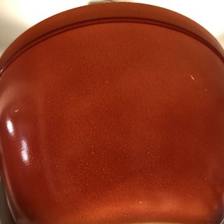 Rare Pyrex Earthtones 401 Orange Red Rust HTF 7