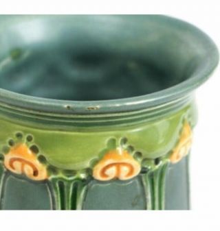 Julius Dressler Art Nouveau Amphora Austrian Vase antique arts & crafts era 4