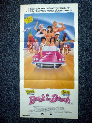 Back To The Beach Surfing 1987 Australian Daybill Movie Poster