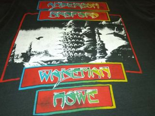 Yes Abwh Vintage Concert Tour T - Shirt.  Jon Anderson Steve Howe Rick Wakeman