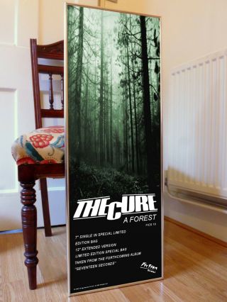 The Cure A Forest Promo Poster,  Robert Smith,  Joy Division