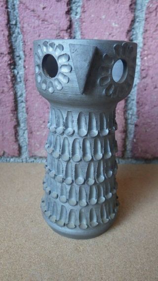 Vintage Jessica Prescott California Studio Pottery Mid Century Modern Owl Vase