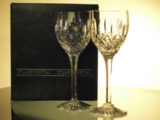 Stuart Crystal Shaftesbury White Wine Glass Set Of 2
