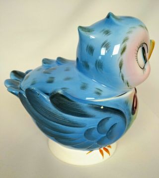 Vintage Geo Z LEFTON Bluebird Cookie Jar Ceramic Figural Made in Japan 7169 5
