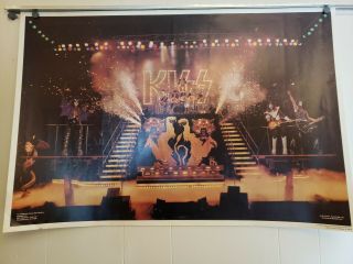 Kiss Alive 2 Concert Stage Boutwell Poster 1977 Aucoin