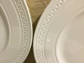 Set of 4 - Wedgwood INTAGLIO White 10 - 7/8” Dinner Plates 3
