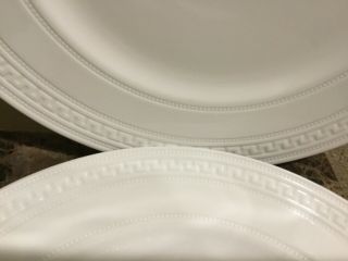 Set of 4 - Wedgwood INTAGLIO White 10 - 7/8” Dinner Plates 4