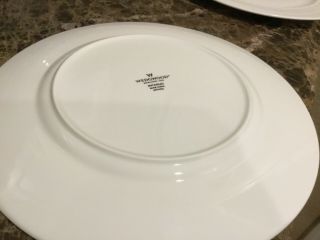 Set of 4 - Wedgwood INTAGLIO White 10 - 7/8” Dinner Plates 5