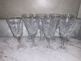 8 Waterford Crystal Lismore 5 1/8” Sherry Glasses