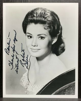 Roberta Shore Autograph 8x10 Bw Signed Photo Actress The Virginian