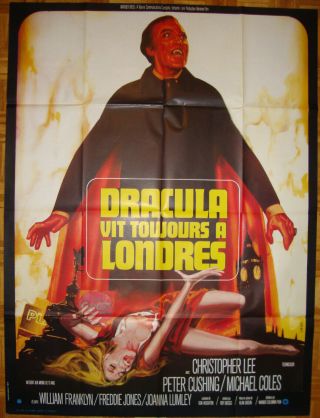 The Satanic Rites Of Dracula - Horror - Hammer - Ch - Lee - P.  Cushing - French (47x63 Inch)