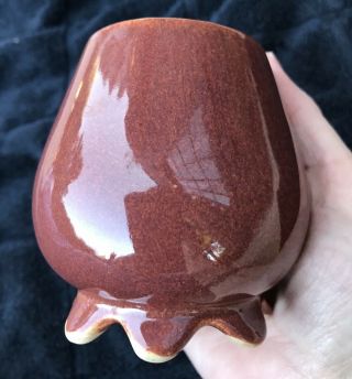 Van Briggle Art Pottery Gold Ore Small Footed Pot Vase 1956 Colorado Springs