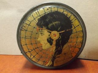 Canco Beautebox Art Deco Gloria Swanson By Henry Clive Candy Tin