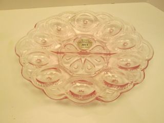 Moon And Stars Pattern Glass Weishar Le Smith Lavender Pink Club Piece Egg Plate