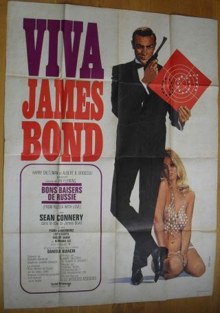 James Bond 007 From Russia With Love French Movie Poster R70s Viva