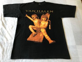 Van Halen Balance 1995 European Tour T Shirt Xl Lee Roth Rock