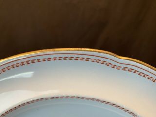 Copeland Spode Trade Winds Red Dinner Plates 10 1/8 