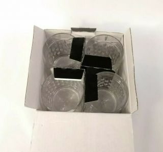 Ralph Lauren Aston Fine Crystal Set of 4 Double Old Fashioned Glasses 11.  8oz 5