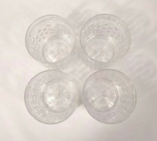 Ralph Lauren Aston Fine Crystal Set of 4 Double Old Fashioned Glasses 11.  8oz 8