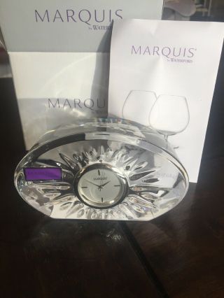 Marquis By Waterford Sheridan Crystal Clock,