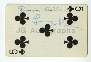 George Burns & Gracie Allen - " Burns And Allen " Acting Couple - Signed By Both