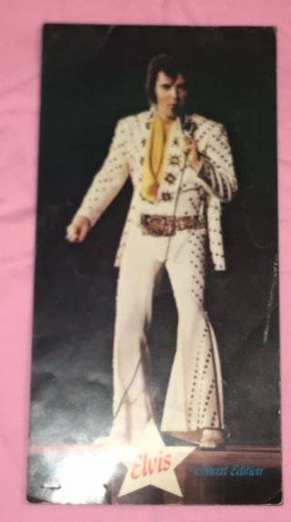 Elvis Presley Special Photo Concert Edition W/2 Ticket Stub 1974 Amarillo