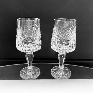 Tyrone Crystal " Sleive Donard " Cut Cordial Glasses (6 Together As Set)