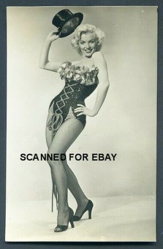 Marilyn Monroe Pin Up Vintage 1950s British Real Photo Postcard