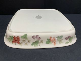 Wedgwood " Provence " Queensware Square Baker 11 1/2 " X 2 " Deep