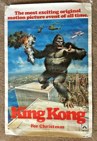 King Kong,  1976 One Sheet Movie Poster,  Starring: Jessica Lang