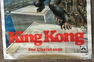 King Kong,  1976 One Sheet Movie Poster,  Starring: Jessica Lang 2