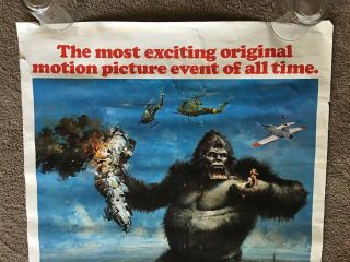 King Kong,  1976 One Sheet Movie Poster,  Starring: Jessica Lang 5