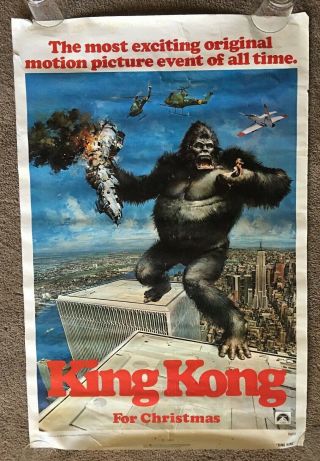 King Kong,  1976 One Sheet Movie Poster,  Starring: Jessica Lang 6