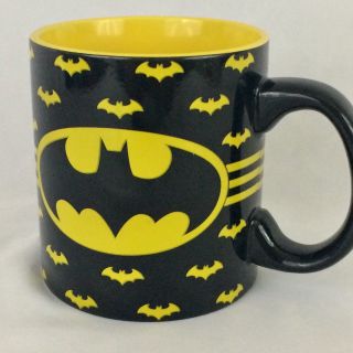 Batman 20 Oz Ceramic Coffee Mug Cup Dc Comics Big Oversized Superhero 2006 Black