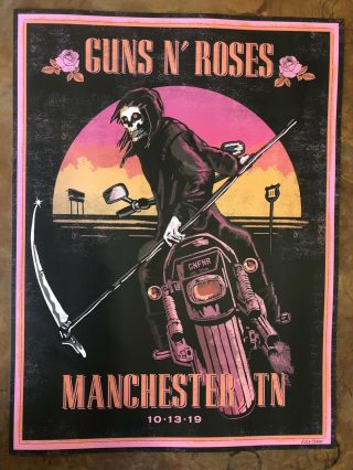 Guns N Roses Manchester Tenn Poster Exit 111 Festival 2019