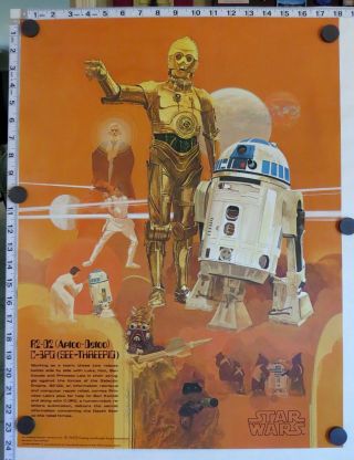 R2 - D2 / C - 3po Poster - Star Wars Burger King Coca - Cola (1977) -