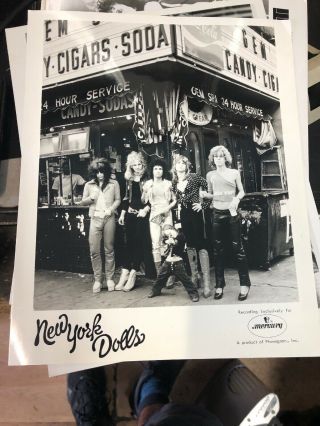 York Dolls Vintage Press Photo.  1970s York Punk Wave