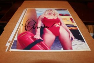 Pamela Anderson Hand Signed 8 1/2 X 11 Photo Actress Baywatch Babe - W/c,  O.  A.