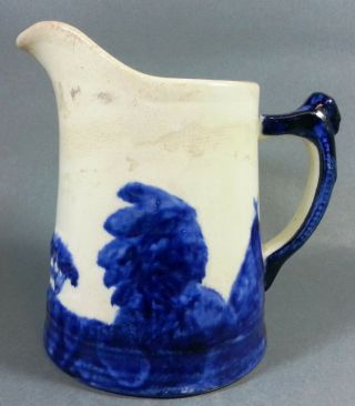 Monmouth Pitcher - Sleepy Eye Pottery Native American And Village One Quart